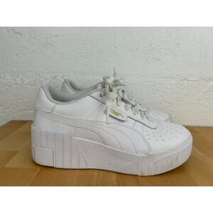 sz 7 PUMA Women's Cali Wedge White Fashion Sneaker Size 7 (7817872)